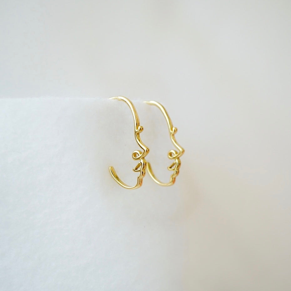 Abstract Face Earrings