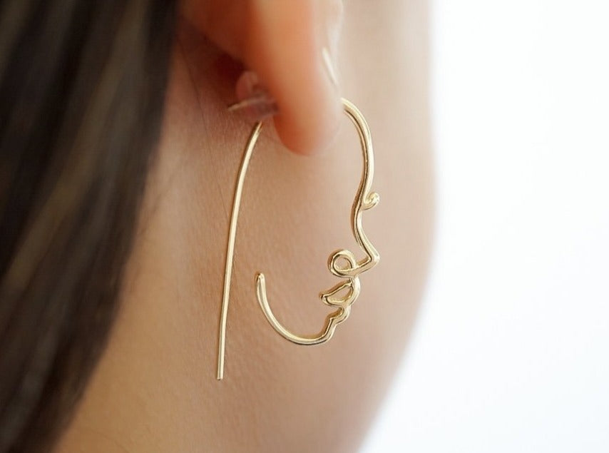 Discover more than 250 abstract wire earrings best